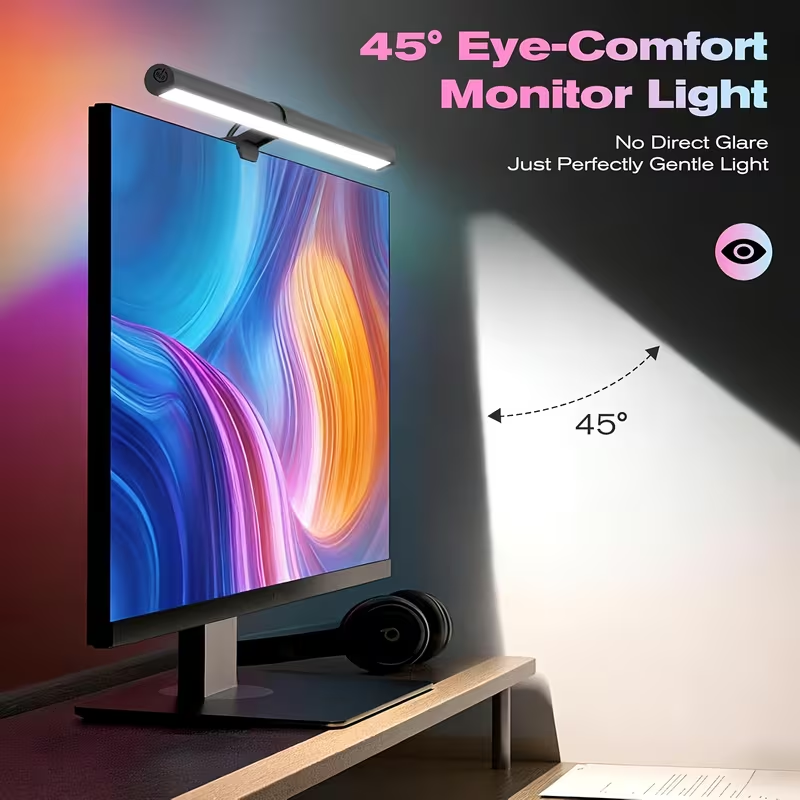 Colour Changing Bulb - USB-betriebene LED-Monitorleuchte, RGB-Farbwechsel Hängelampe für Bildschirm,