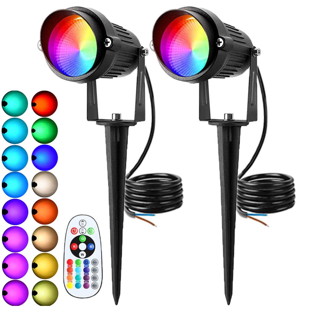 Colour Changing Bulb - RGBW Farbwechsel-Landschaftslicht, LED-Landschaftsstrahler mit Fernbedienung, 110