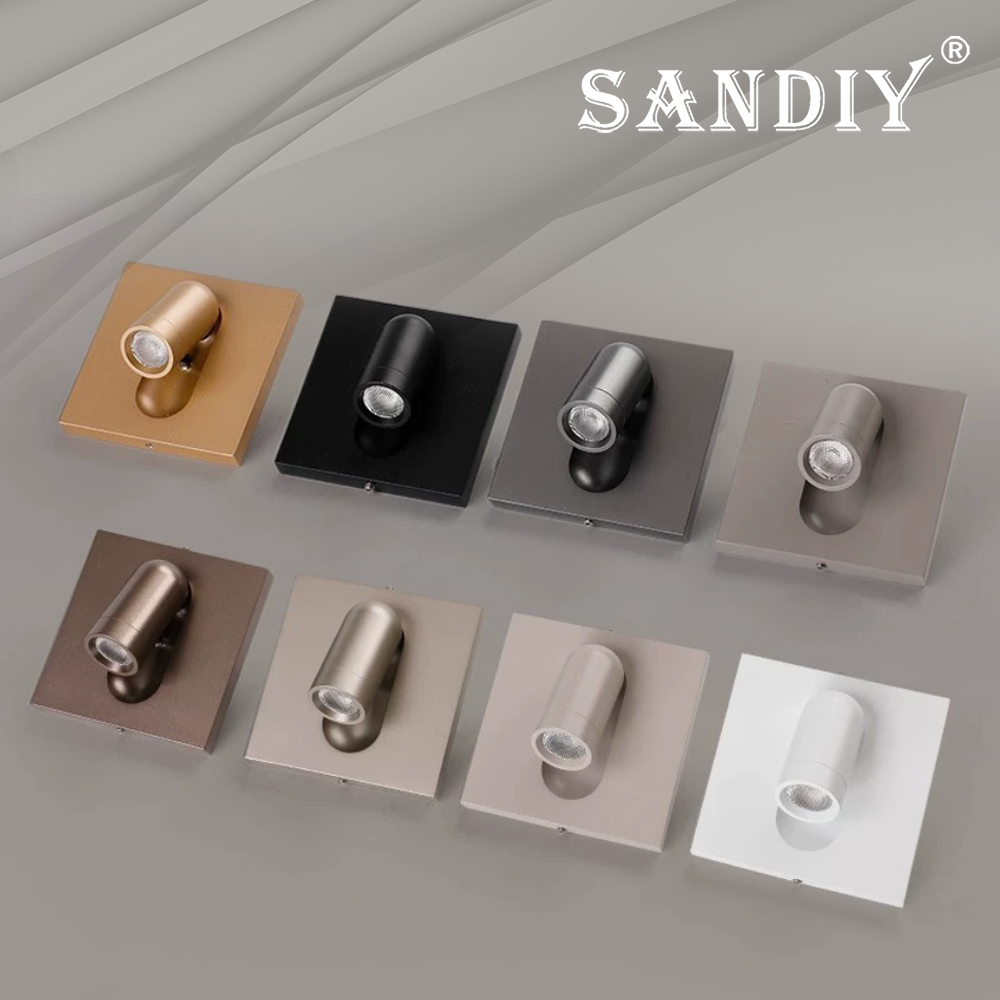Foyer Lighting Wall Decor - SANDIY Wandleuchte mit Schalter Einbau-Leseleuchte Chrom