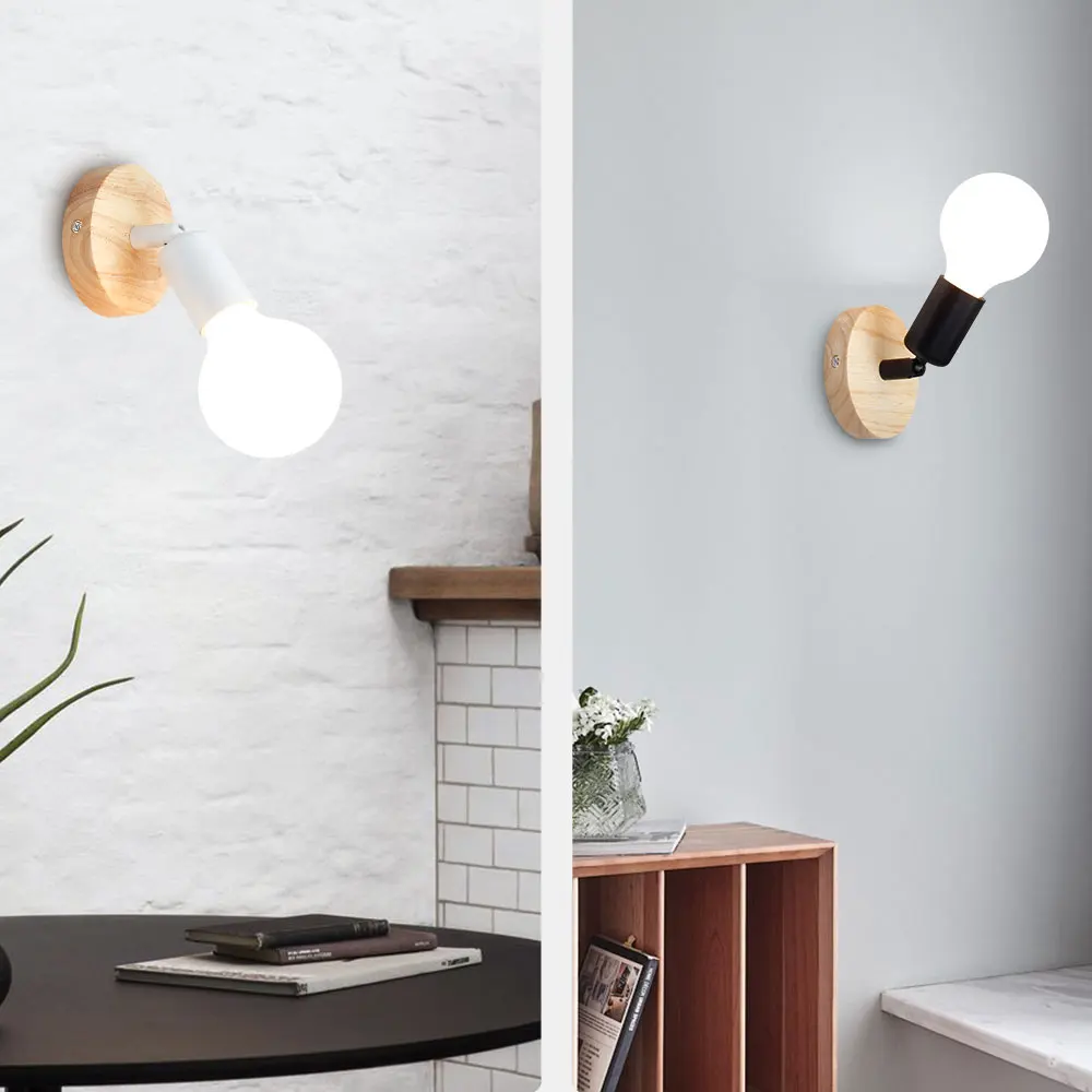 Lighting Decoration On Wall - JOYINLED Nordische Wandmontierte LED-Leuchten E27 Retro