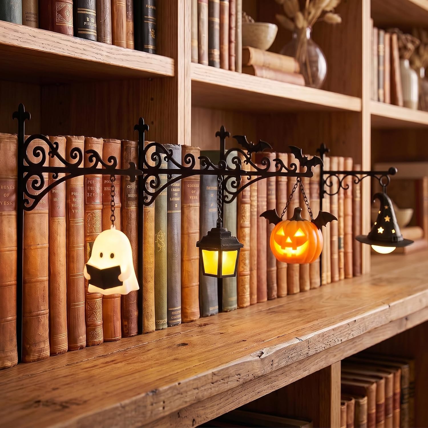 Lighting Decor For Home - Bibliothekslaterne - Dekorative Bücherregal-Beleuchtung, Leseecke, LED-Nachtlicht,