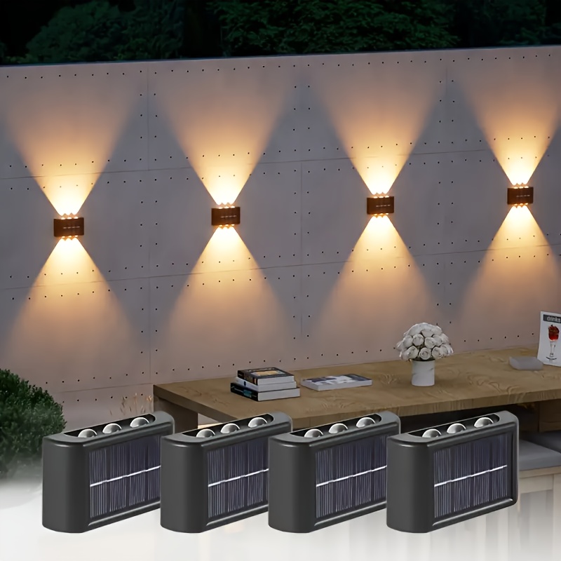 Lighting Decor Outdoor - LED Solarleuchte für Außen, Wasserdichte Solar-Wandlampe