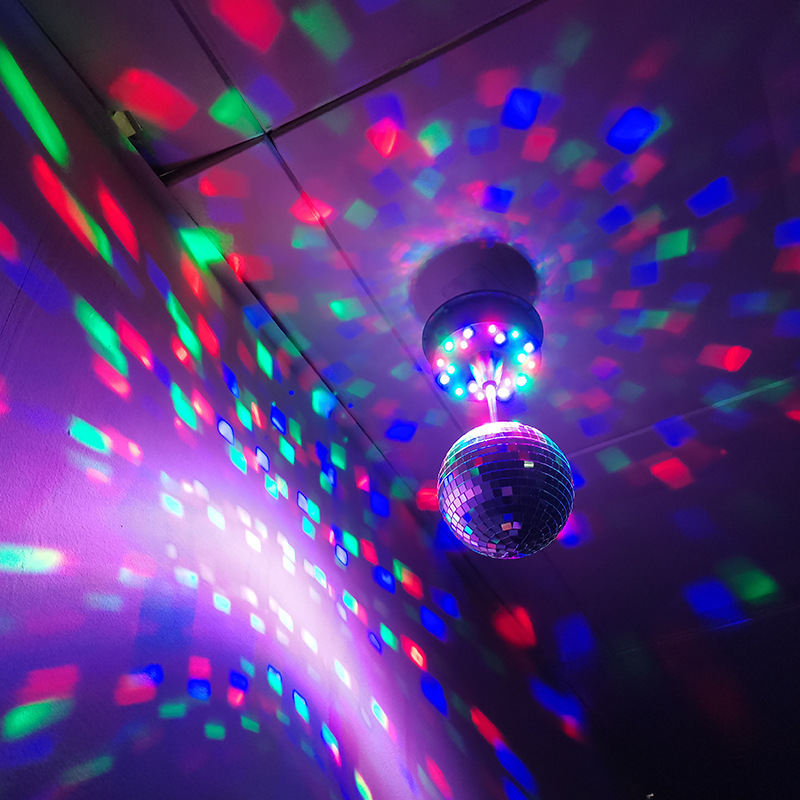 Disco Ball Mirror - 5 Zoll Disco-Spiegelkugel mit Flexibler LED-Beleuchtung