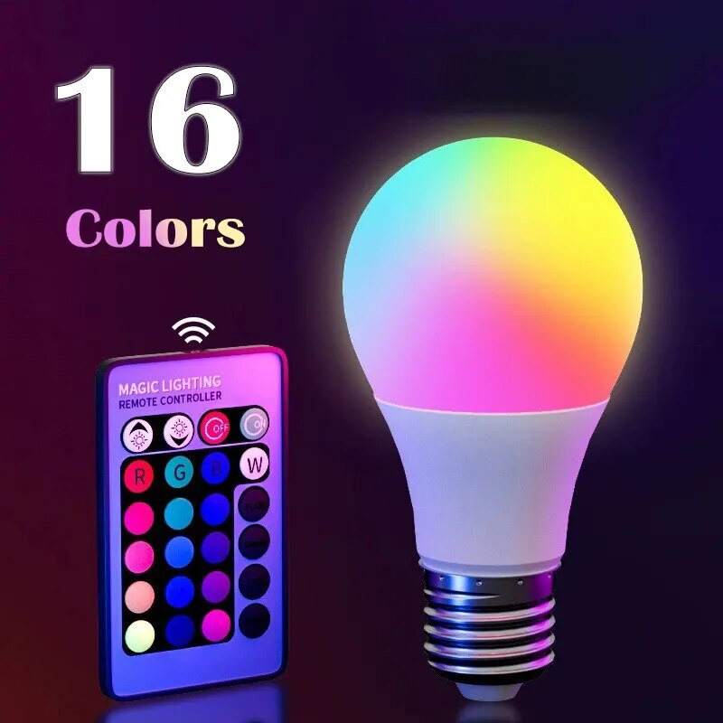 Colour Changing Bulb - 16 Farben RGB-Glühbirne LED Mehrfarbige Glühbirne