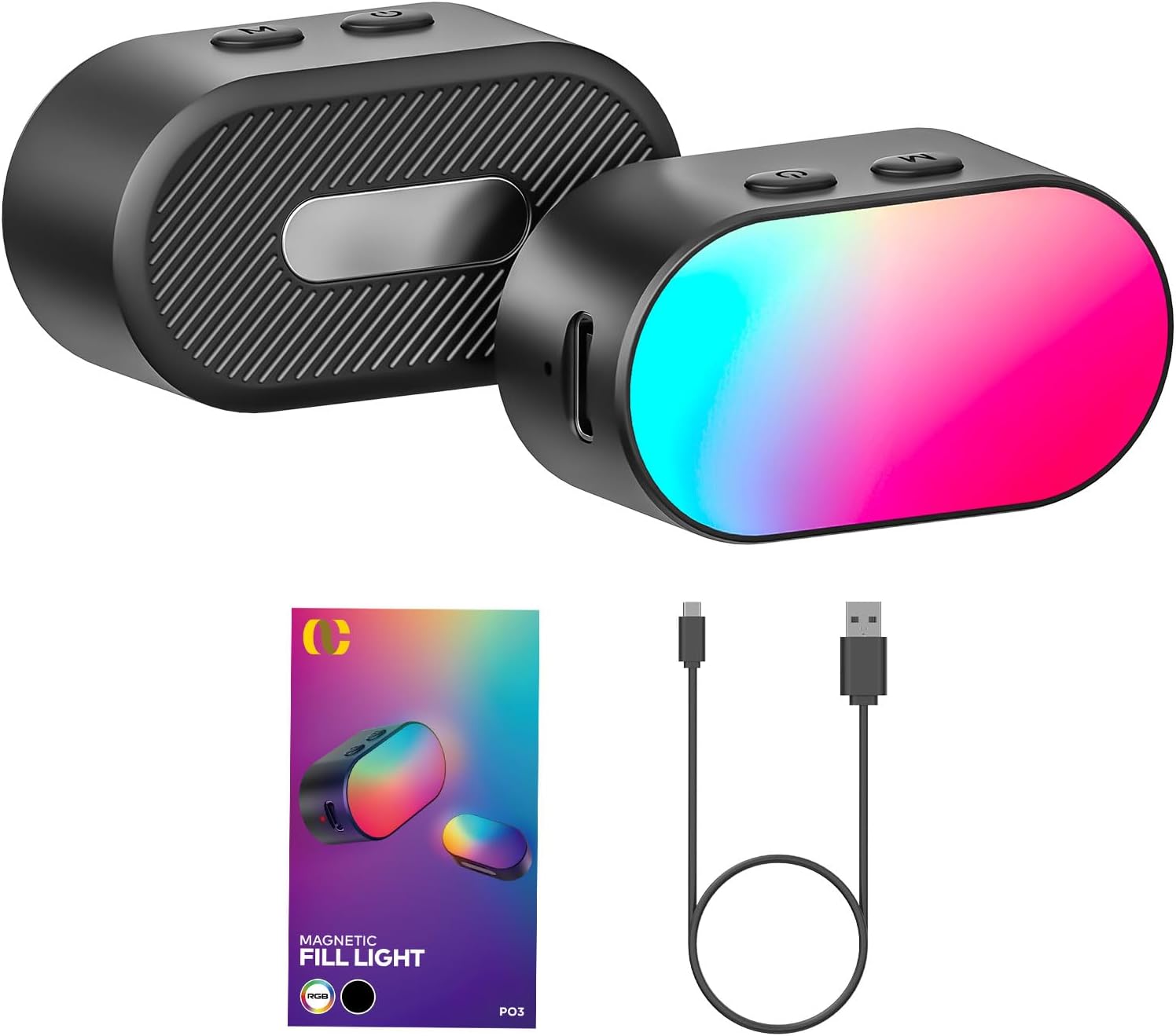 Lighting Gallery - AOCHUAN Mini RGB Magnetisches Fülllicht 3-Stopp-Helligkeit