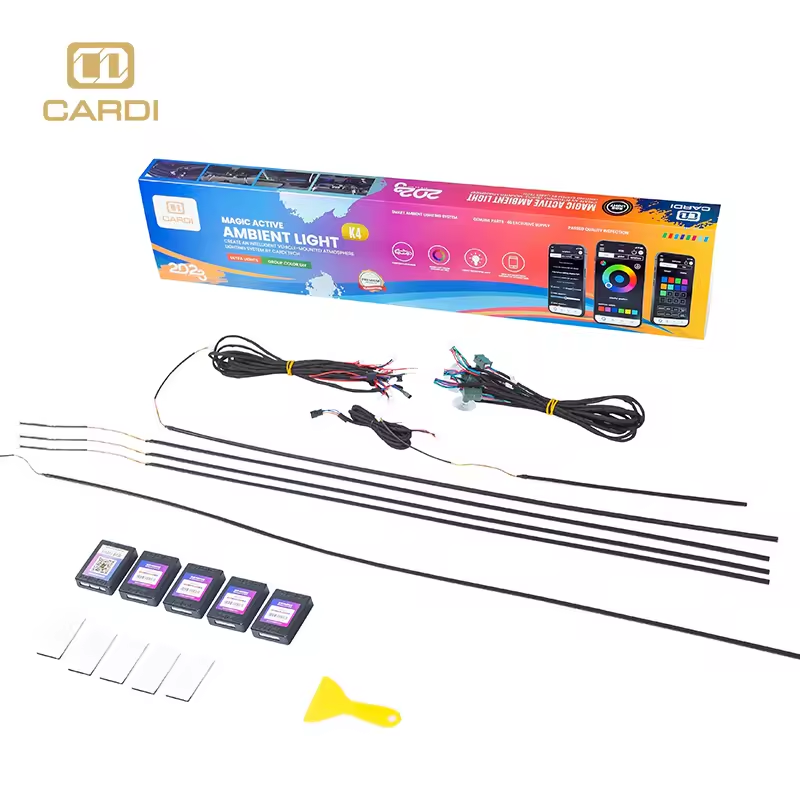 Ambient Led Strip - K4 18 1 Vollfarbige Neon-LED-Innenbeleuchtungsstreifen, universell,