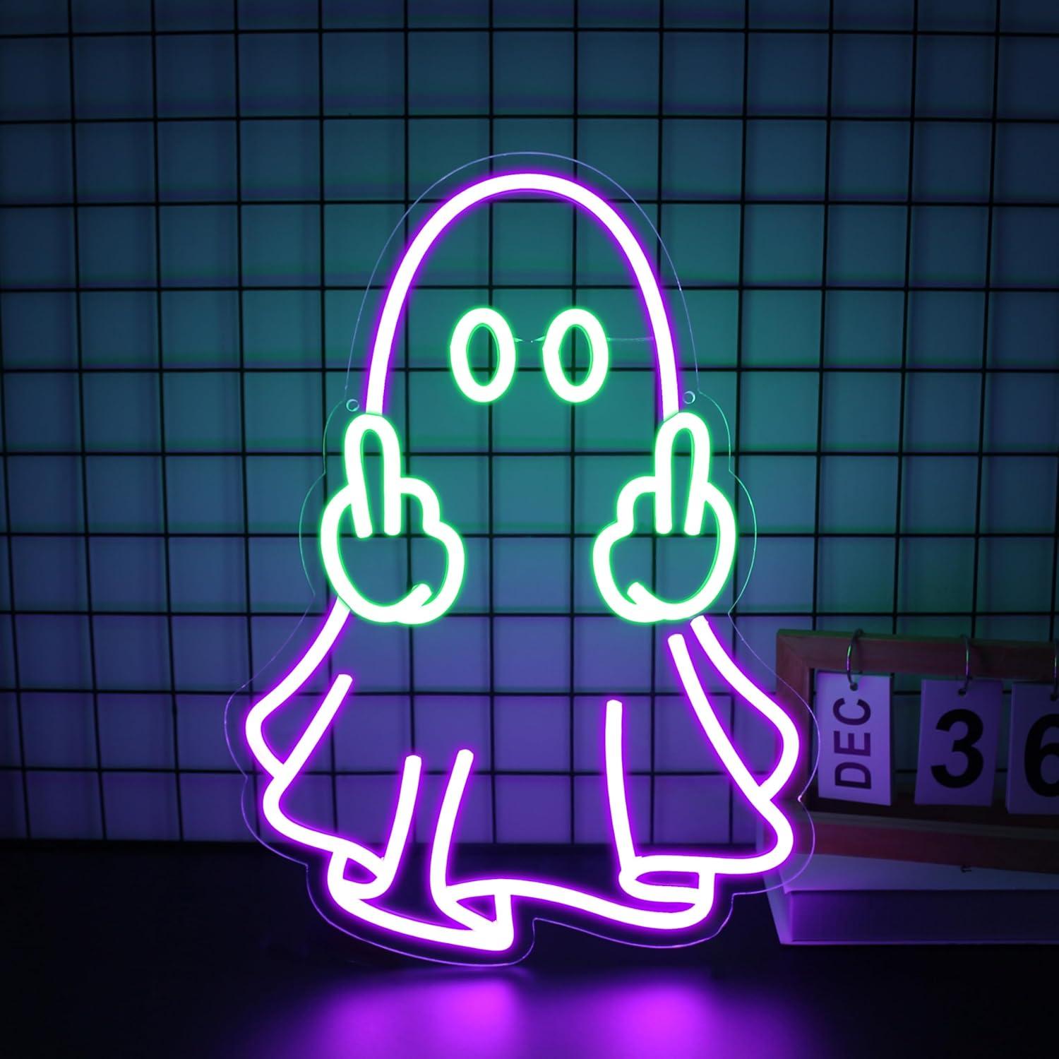 Lighting Decor For Home - Geister-Neonschild USB-Betrieben LED Dimmbare Neonlichter für
