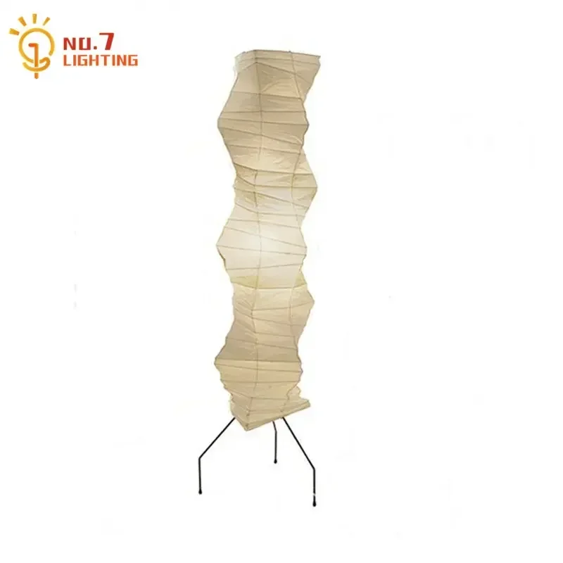 Japanese Lighting Decor - Noguchi Akari Tischlampe aus Reispapier, japanische