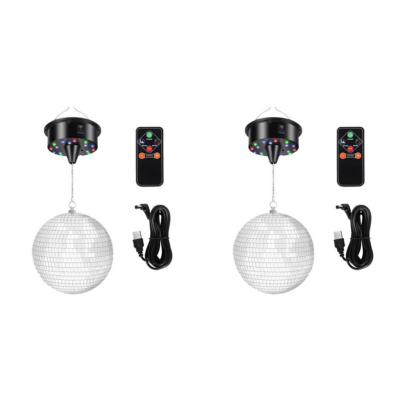 Disco Ball Mirror - AT41 2er-Set 7,8 Zoll Hängende Disco-Kugel