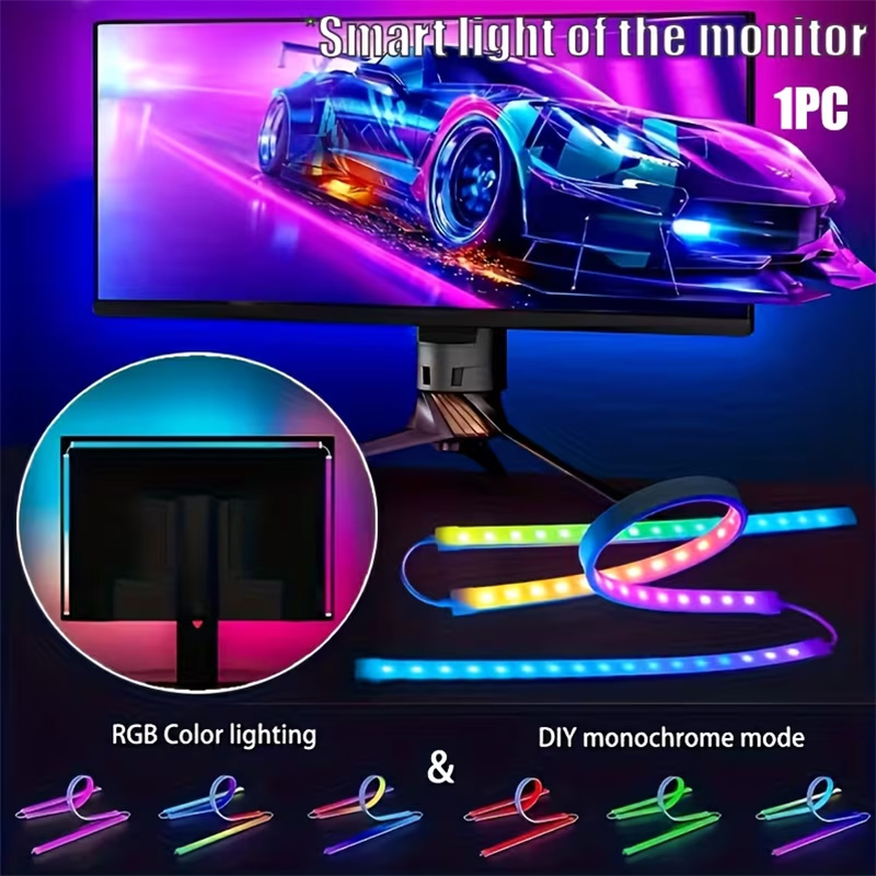 Ambient Led Strip - RGB Gaming-Lichtstreifen Monitor-Hintergrundbeleuchtung LED-Display Sync PC-Bildschirm