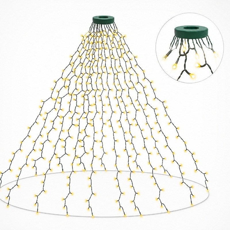 Lighting Decoration For Wedding - Wasserdichte USB-LED-Lichterkette, 8 Beleuchtungsmodi für Weihnachtsbaum,