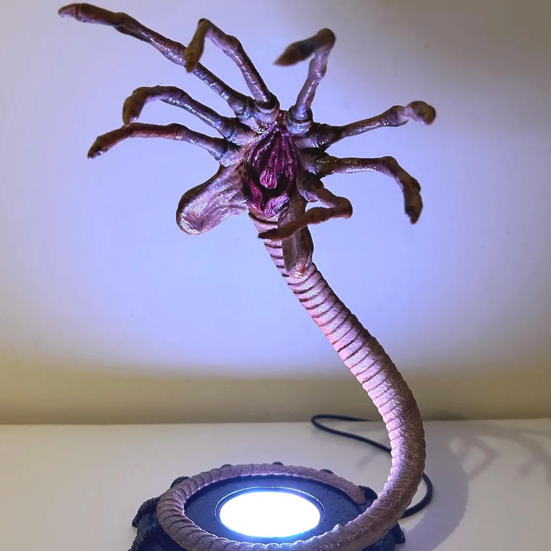 Lighting Decor For Home - Alien Facehugger Lampe Nachtlicht, Blinkende Halloween-Kürbis-Dekoration