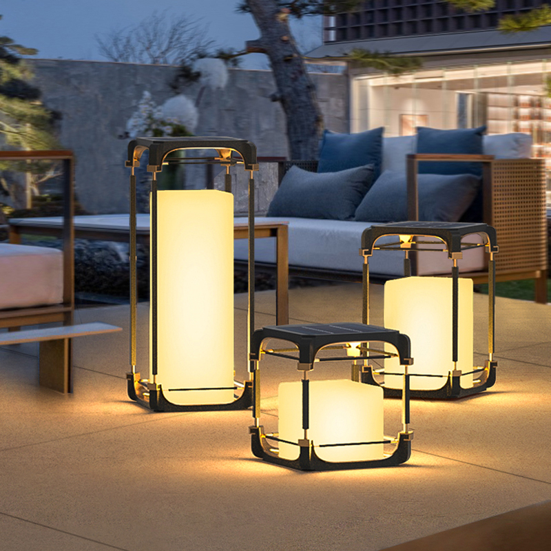 Lighting Decor Outdoor - Leuchtende Stehlampe für den Innenhof, Solar-LED-Außenbeleuchtung,
