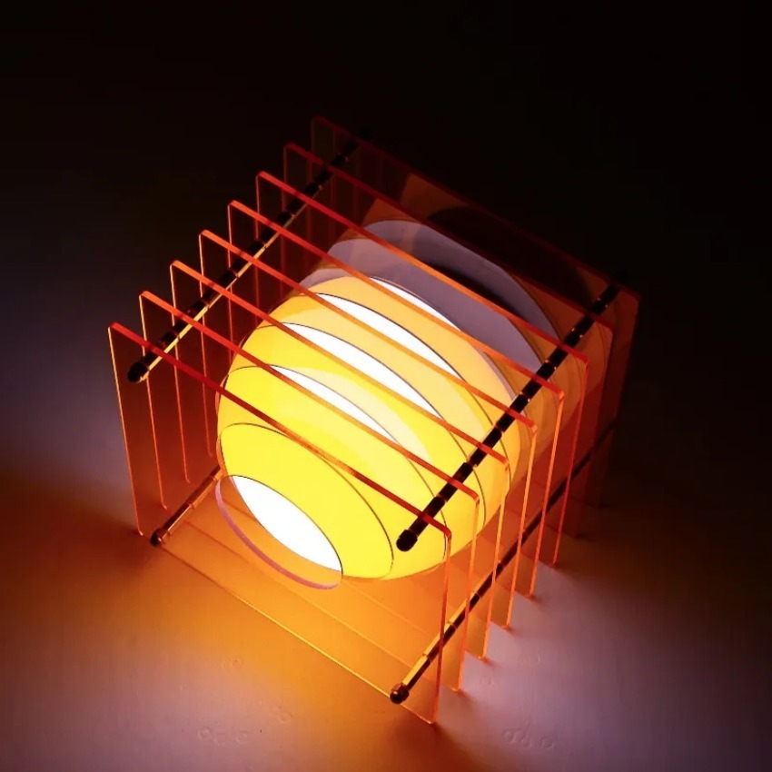 Lighting Decor For Home - DIY Mondlampe Acryl Tausendschichtlampe Desktop-Dekoration Hängende