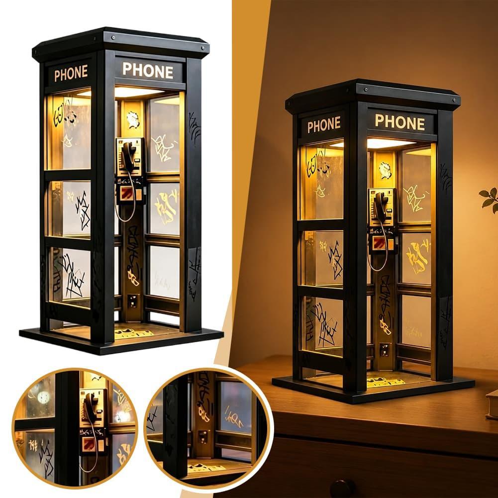 Lighting Decor For Home - Vintage Londoner Telefonzellen-Tischlampe, Retro-Telefonzellen-Nachtlicht, dekorative Schreibtischlampe