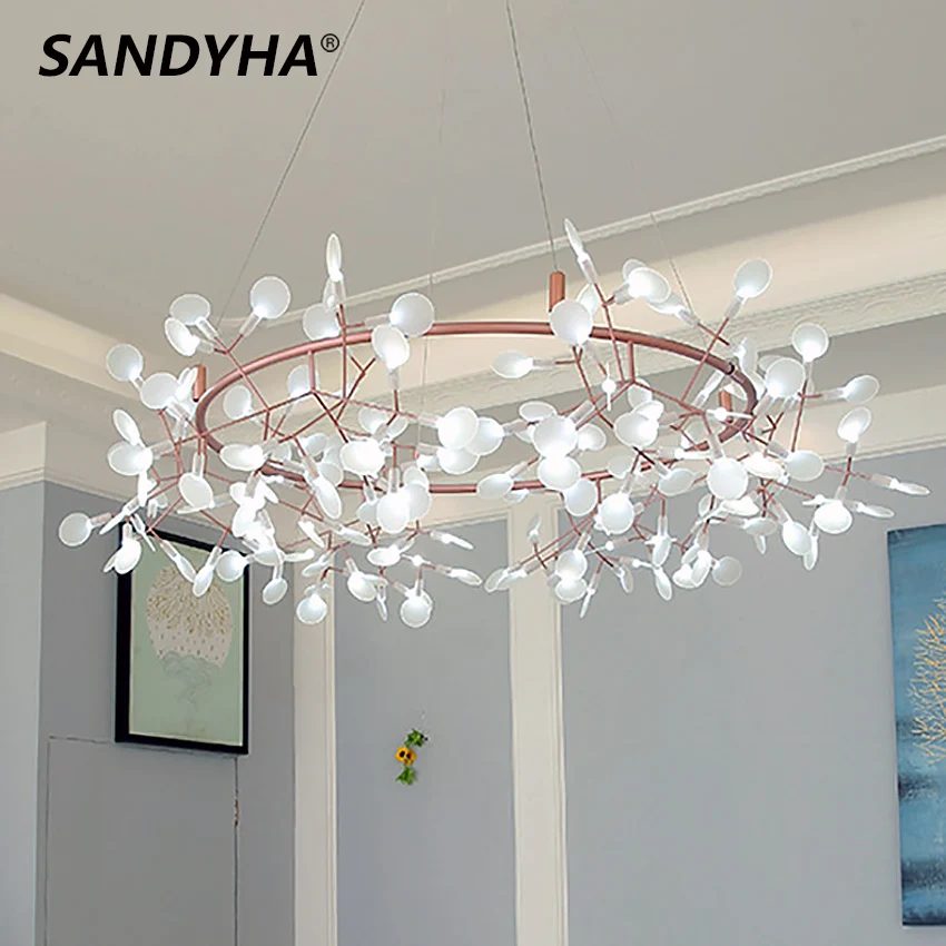 Decor Lighting The Parade - Moderne LED Firefly Kronleuchter Acryl Ast