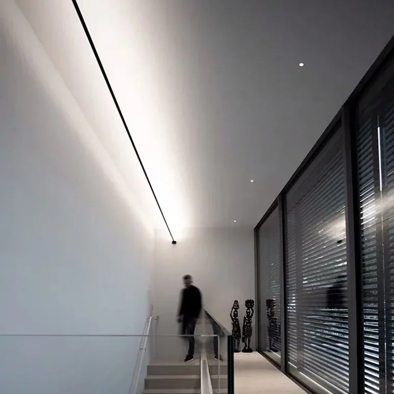 Moderne Schwarz Weiß Lineare W – Lighting Decoration On Wall Bewertung und Preis