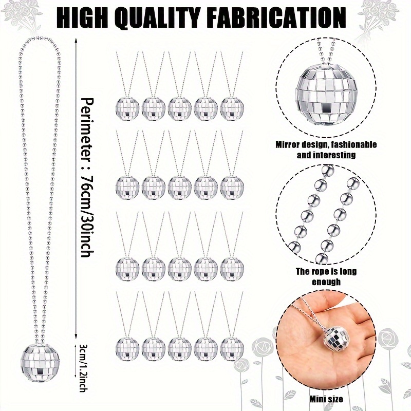 5 Stück 3 cm Mini-Spiegel-Disc – Disco Ball Mirror Bewertung und Preis