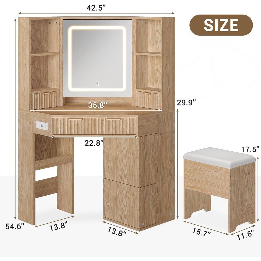 BTHST Schminktisch mit Beleuch – Furniture Lighting & Decor Magazine Bewertung und Preis