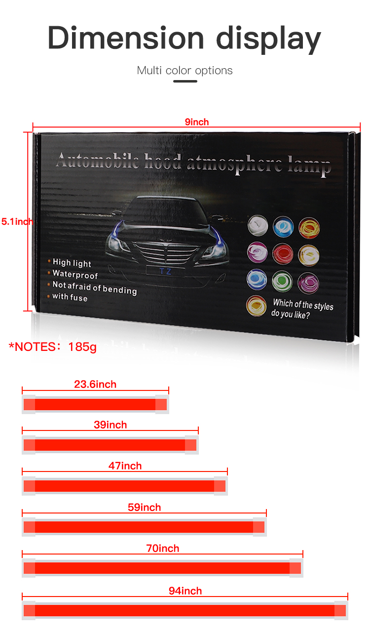 12V weiße Motorhaube Lichtleis – Lighting Bolt Decor Bewertung und Preis