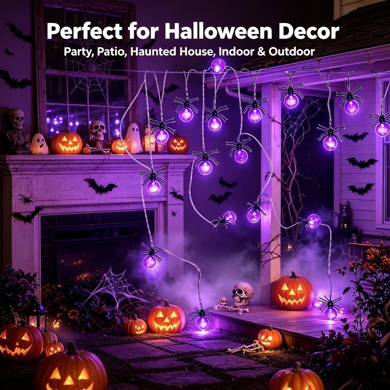 Batteriebetriebene Spinnen-LED – Lighting Decor Outdoor Bewertung und Preis