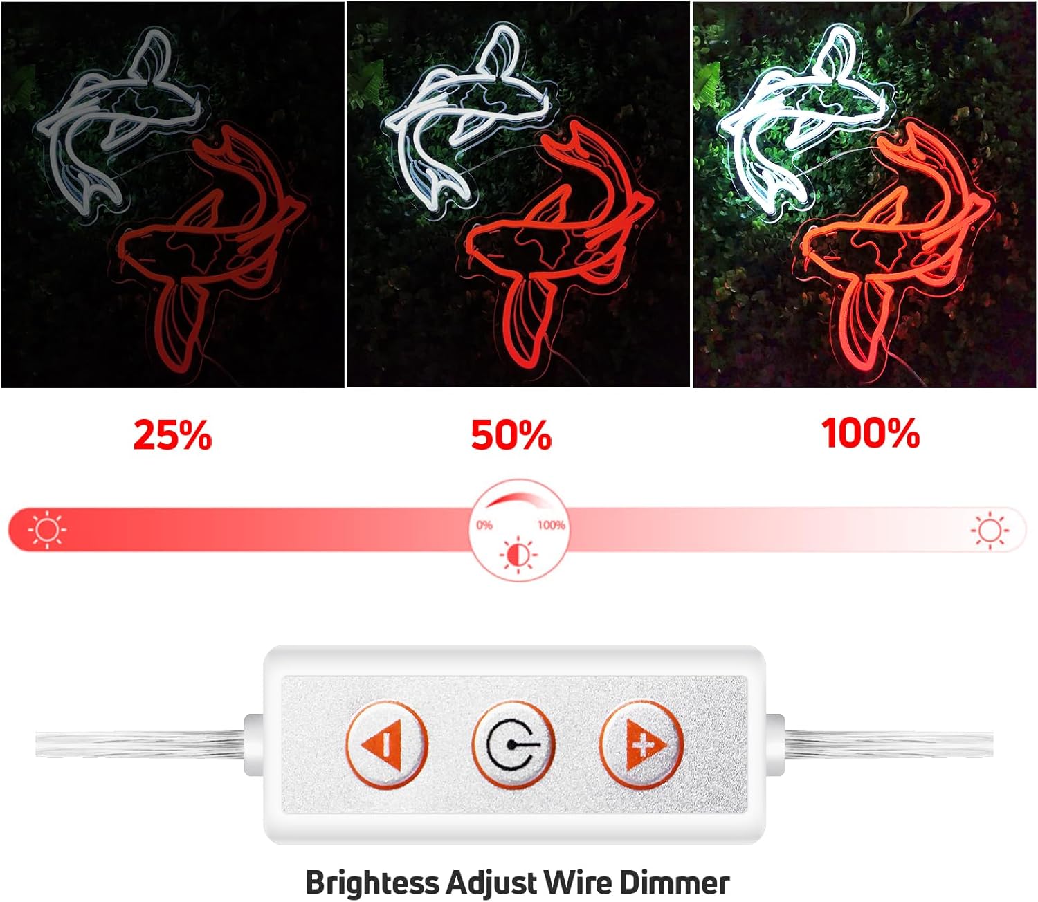 Koi-Fisch Neonschild USB LED N – Japanese Lighting Decor Bewertung und Preis