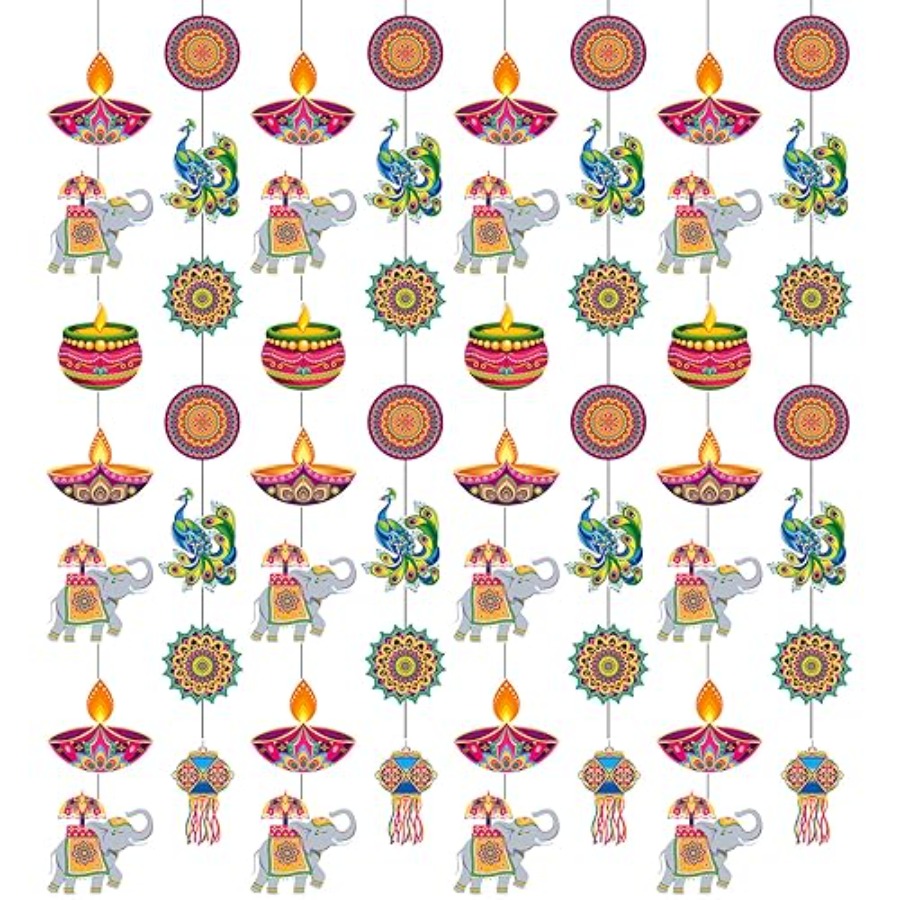 8-teiliges Set Happy Diwali Hä – Lighting Decoration For Diwali Bewertung und Preis