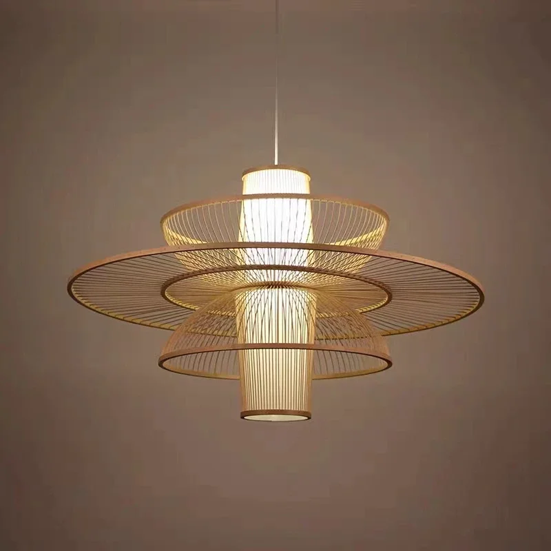 Ländliche handgemachte Bambus  – Japanese Lighting Decor Bewertung und Preis