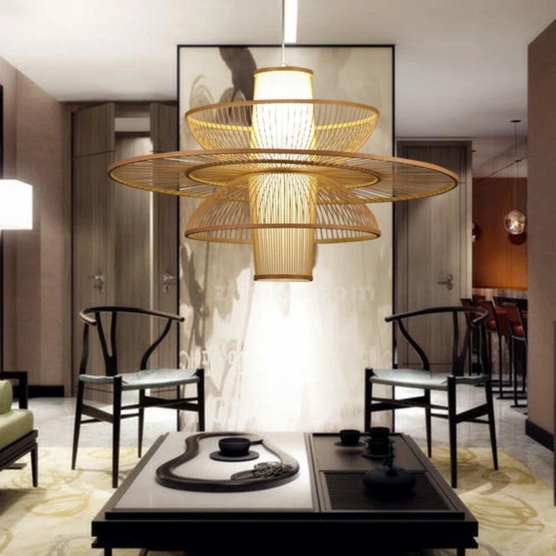 Ländliche handgemachte Bambus  – Japanese Lighting Decor Bewertung und Preis