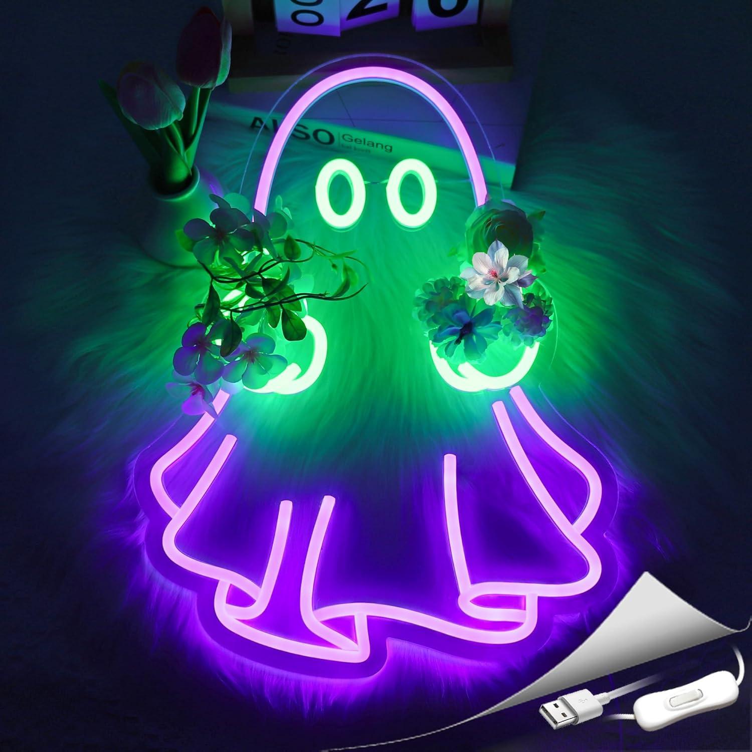 Geister-Neonschild USB-Betrieb – Lighting Decor For Home Bewertung und Preis