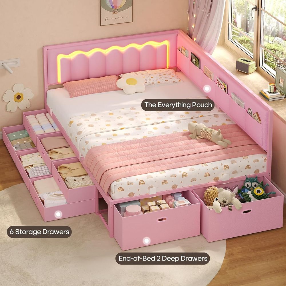 ADORNEVE Vollbett mit 8 Staura – Furniture Lighting & Decor Magazine Bewertung und Preis