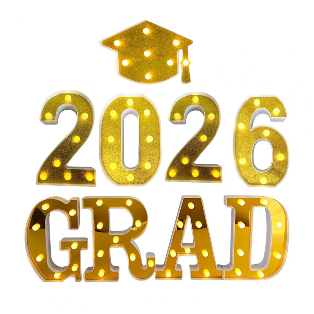 8/9 Stück 2026 Grad leuchtende – Light Up Letters Marquee Bewertung und Preis