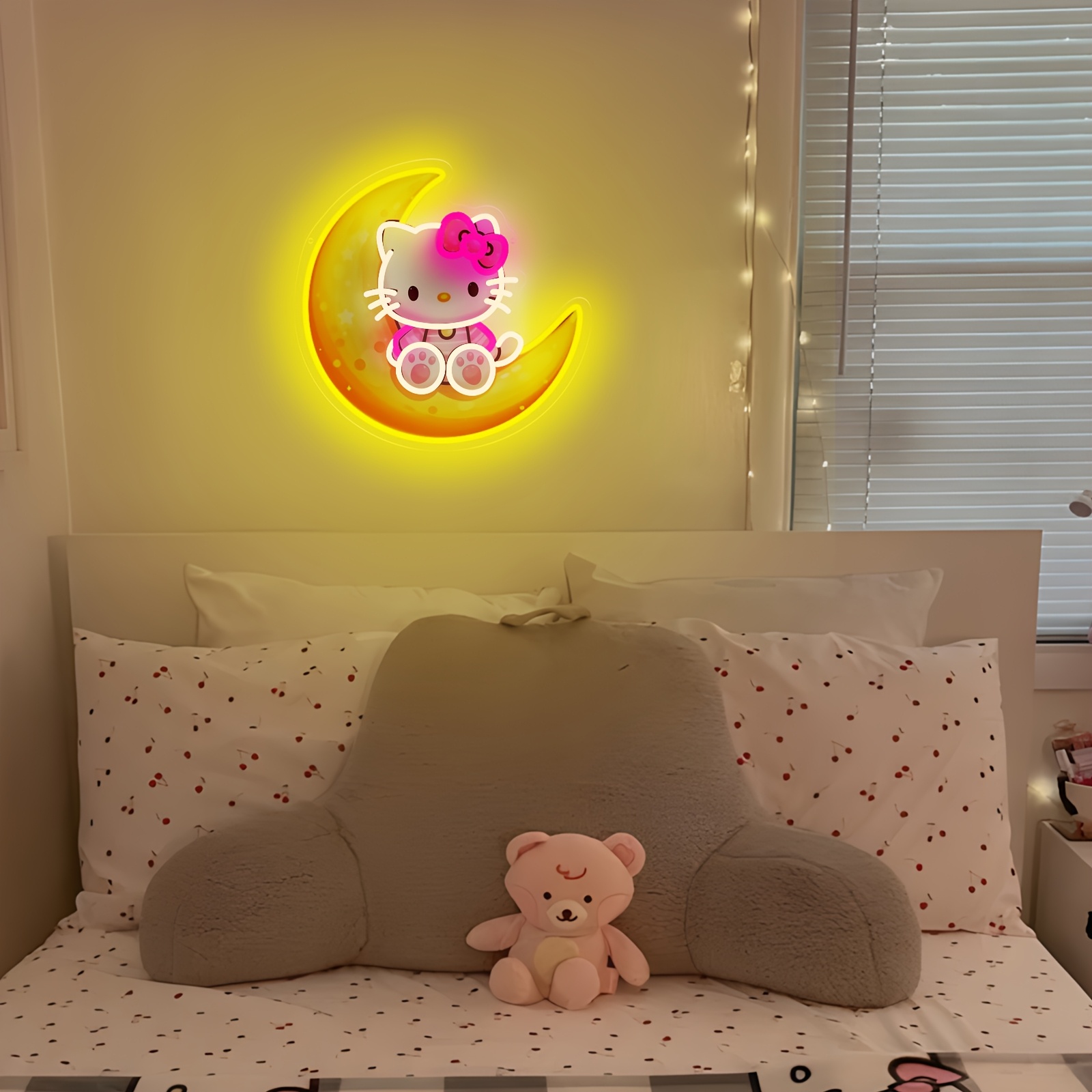 Hello Kitty auf der Mondkugel, – Lighting Decoration On Wall Bewertung und Preis