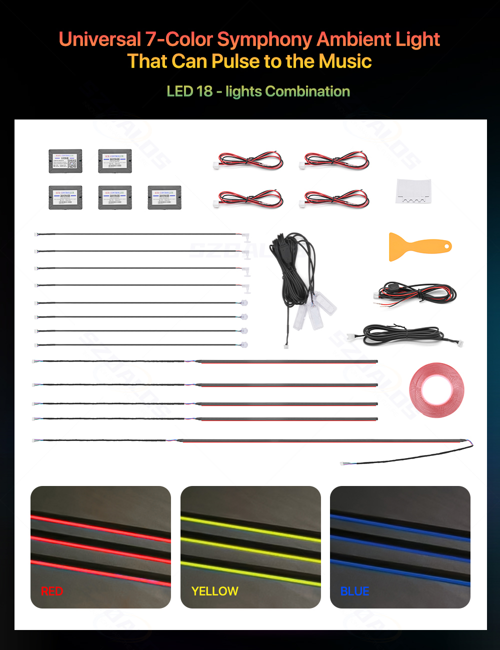 Meistverkauftes Auto-Ambientel – Ambient Led Strip Bewertung und Preis