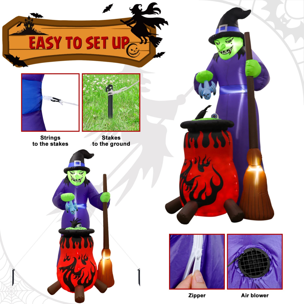 2,4 m Halloween Schlauchboote  – Lighting Decor Outdoor Bewertung und Preis