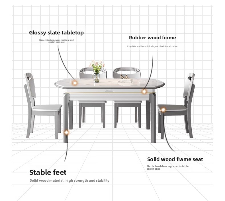 Esstisch und Stühle aus Steinp – Furniture Lighting & Decor Magazine Bewertung und Preis