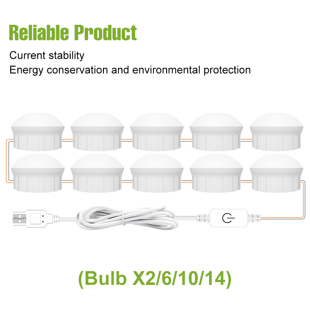 LED-Spiegelleuchte USB Schmink – Colour Changing Bulb Bewertung und Preis