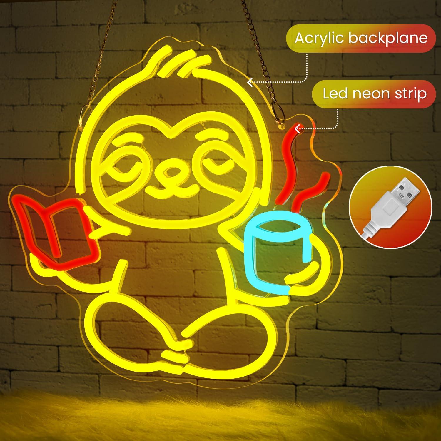 Faultier Neon-Schild USB Dimmb – Lighting Decor For Home Bewertung und Preis
