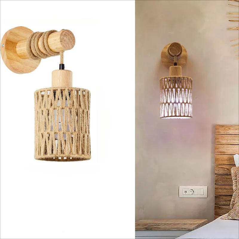 Hanfseil-Design, Bettkopf-Wand – Lighting Decoration On Wall Bewertung und Preis