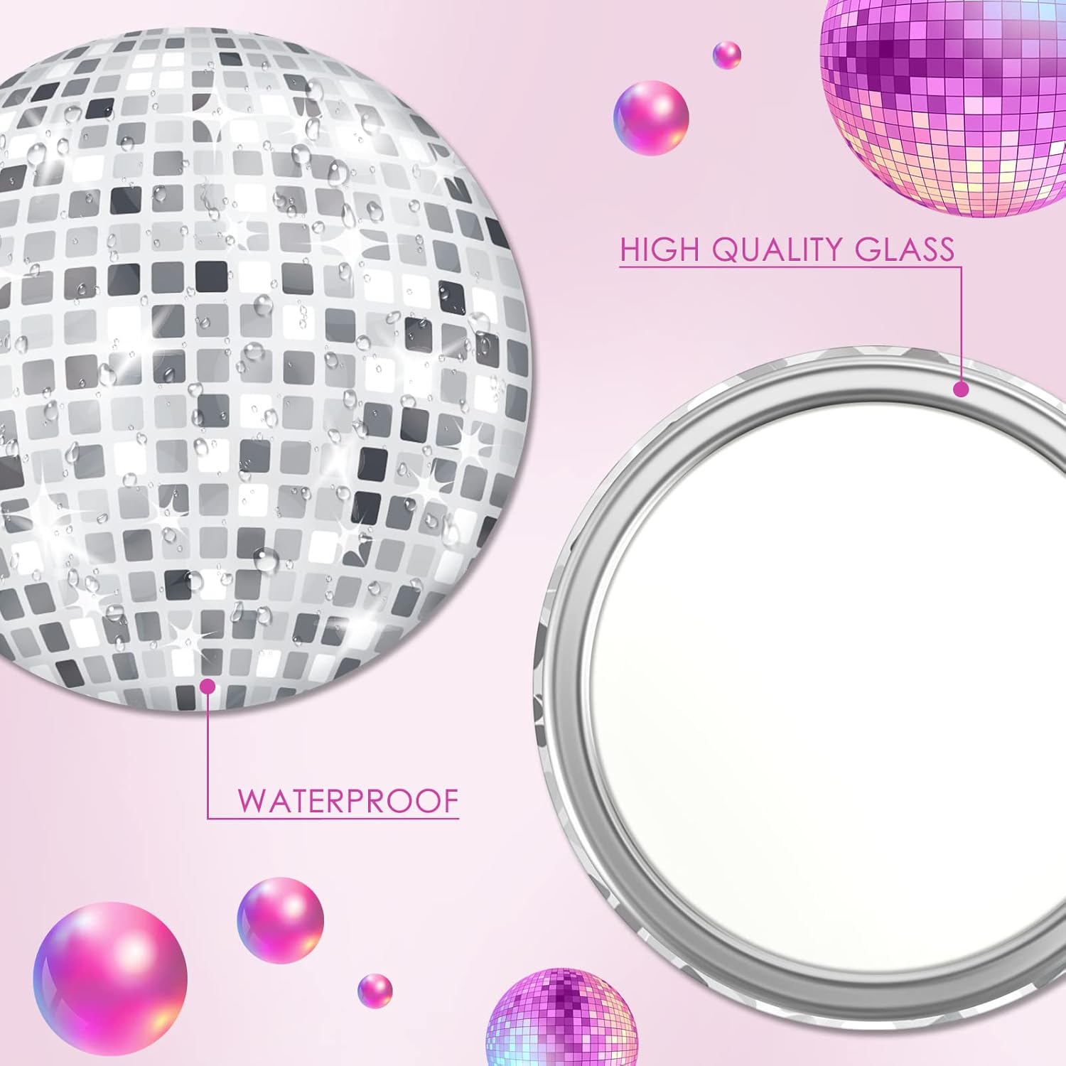 Disco Ball Kompaktspiegel Vint – Disco Ball Mirror Bewertung und Preis