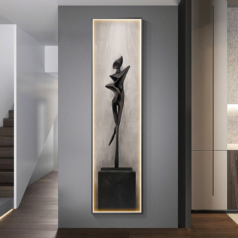 Moderne abstrakte Kunst-Innenm – Foyer Lighting Wall Decor Bewertung und Preis