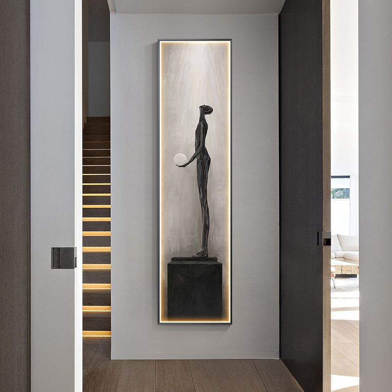Moderne abstrakte Kunst-Innenm – Foyer Lighting Wall Decor Bewertung und Preis