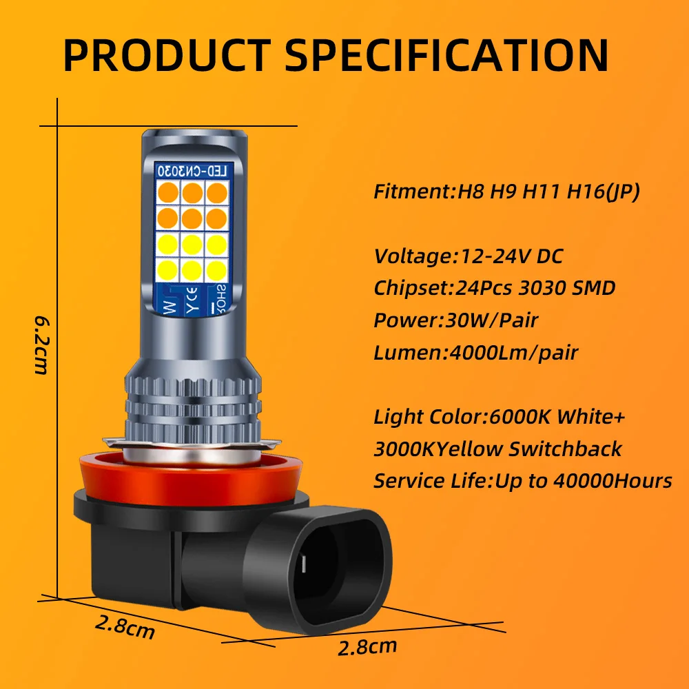 2Pcs LED Nebel Lampe Lampen Fü – Colour Changing Bulb Bewertung und Preis