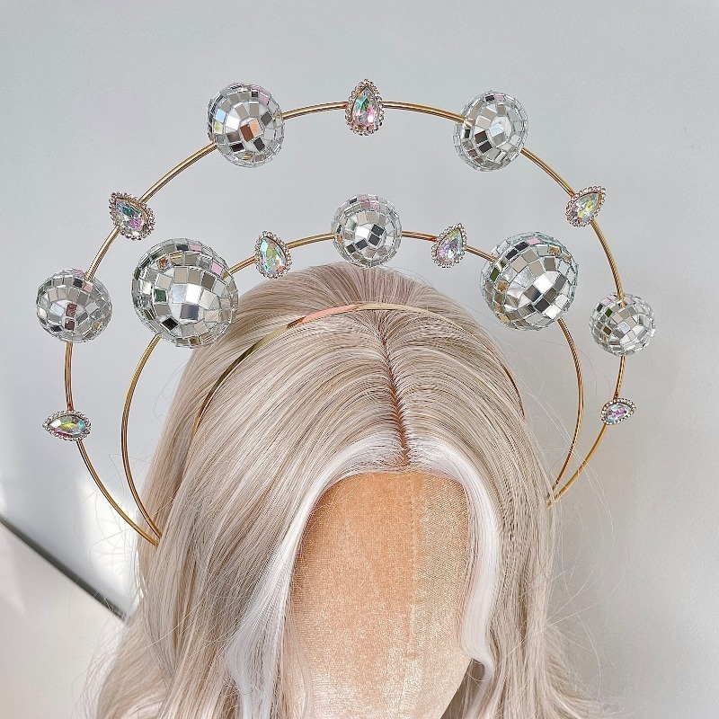 Silberner Doppelring Disco-Sti – Disco Ball Mirror Bewertung und Preis