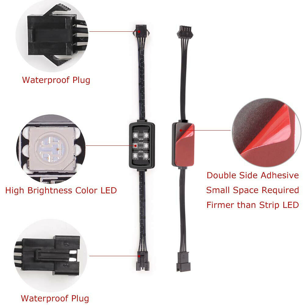 Niscarda Auto Motorrad RGB LED – Lighting Bolt Decor Bewertung und Preis