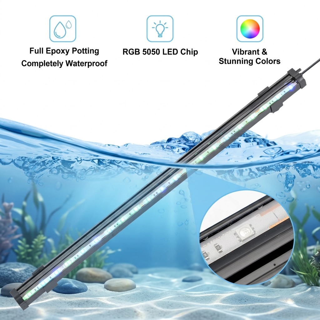 USB LED Aquarium-Luftblasenlic – Colour Changing Bulb Bewertung und Preis
