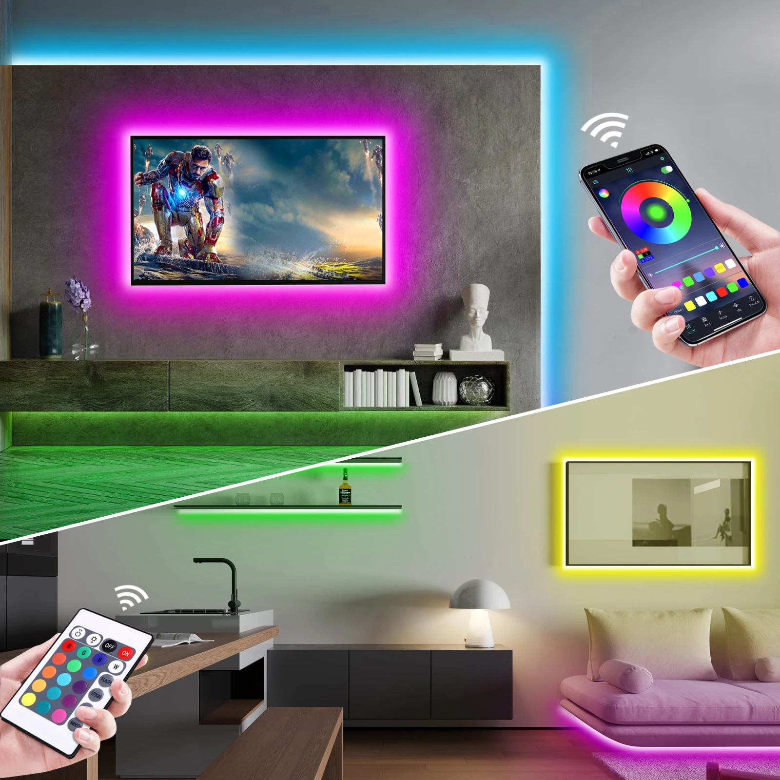 1-5 m RGB LED Neon Streifen Li – Lighting Decor For Home Bewertung und Preis