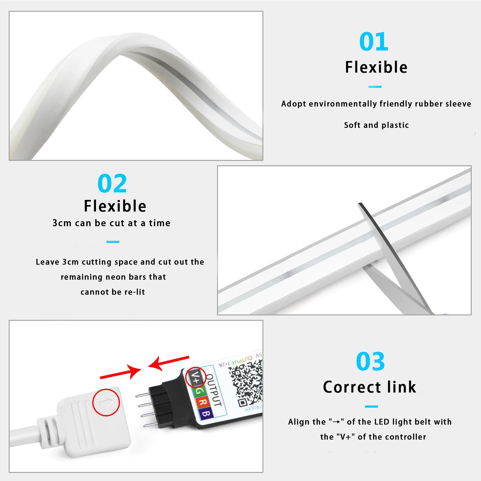 1-5 m RGB LED Neon Streifen Li – Lighting Decor For Home Bewertung und Preis